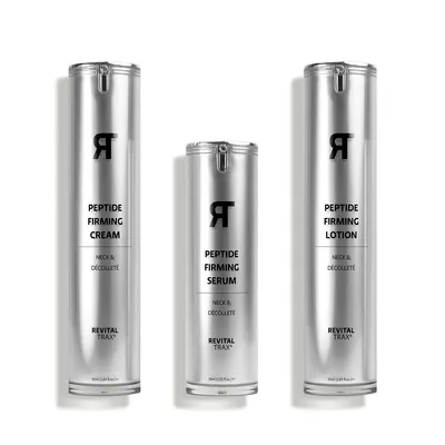 Produktbild von RevitalTrax - Straffendes Peptid-Set, Creme, Lotion und Serum für Hals und Dekolleté, 2x 50 ml, 1x 30 ml