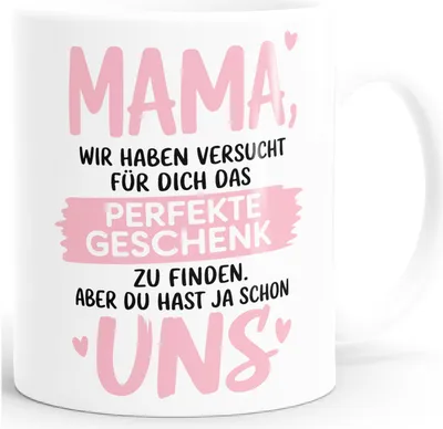 Produktbild von Kaffee-Tasse Spruch Du hast ja bereits uns Geschenkidee Dankeschön Mama Oma Bonus Mama MoonWorks®