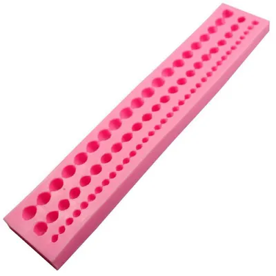 Silikon-Kuchenform Perlenform für Fondant, 1 Stück