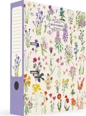 Produktbild von Grupo Erik Ordner A4 Breit Wild Flowers Aktenordner DIN A4 Breit - Ringordner A4