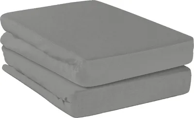 Produktbild von Erwin Müller Spannbettlaken Deggendorf" 2er-Pack silber 100x200 cm"