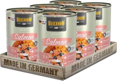Image de Belcando Salmon - Nourriture humide 6x400 g pour chiens avec saumon & superfoods