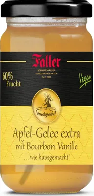 Produktbild von Faller Apfel-Gelee mit Bourbon Vanille – Feiner Schwarzwälder Genuss, 330g