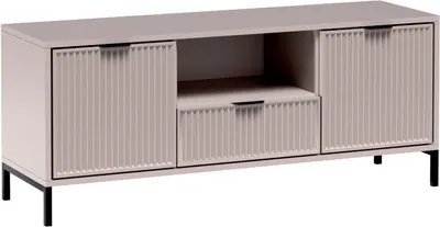 Image de Minio, armoire TV, TV Lowboard "Asti" 135 cm, couleur cachemire