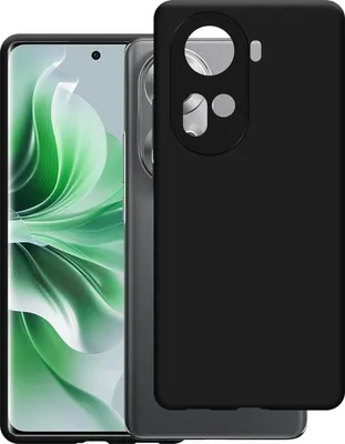 Image de Cazy Coque compatible avec Oppo Reno11 Coque en Silicone - Coque Flexible - Noir