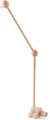 Image de Mobile pour bébé, forme nuages en bois, idéal pour lit de bébé, en bois