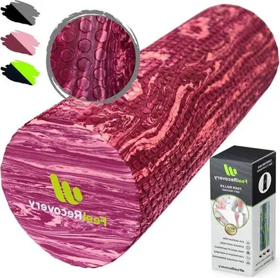 Zdjęcie produktu dla Miękka rolka piankowa 45 x 15 cm z pianki EVA, średnio-miękka, do masażu pleców i nóg, do jogi i fitnessu