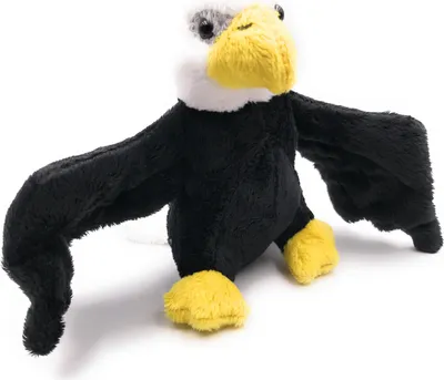 Produktbild von Onwomania Plüschtier Kuscheltier Stoff Tier Adler schwarz Greifvogel 17 cm