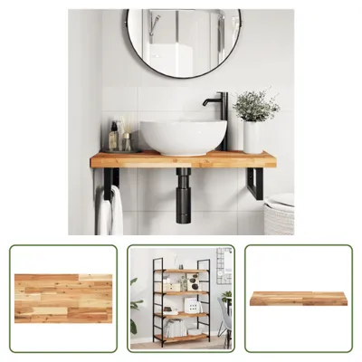 Produktbild von The Living Store Tischplatte 80x40x4 cm Rechteckig Massivholz Akazie