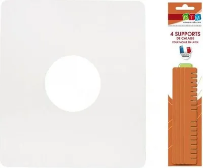 Image de Support pour moule en latex Ø 8 cm + 4 cales