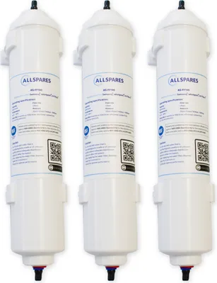 Produktbild von AllSpares Wasserfilter (3 St.) für Kühlschrank geeignet für Samsung DA29-10105J