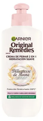 Image de Garnier Original Remedies Crème coiffante 2-en-1 à l'avoine, 200 ml