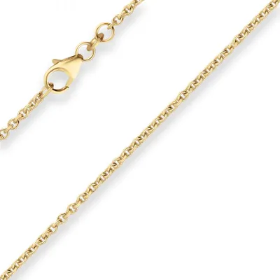 Produktbild von 2mm Rund-Ankerkette Goldkette Collier Halskette aus 333 Gold Gelbgold 42cm