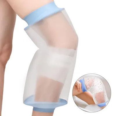 Produktbild von Duschbeinüberzug, rutschfester,wasserdichter Verbandsschutz,für Erwachsene Oberschenkel,Beine,Knie,Gips,hält Wunden und Verbände beim Duschen trocken