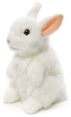 Produktbild von Uni-Toys - Hase, stehend (weiß) - 18 cm (Höhe) - Plüsch-Kaninchen - Plüschtier,