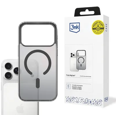 Zdjęcie produktu dla 3MK 5903108664912, Pokrowiec, Apple, iPhone 17 Pro, 16 cm (6.3"), Przezroczysty, Czarny