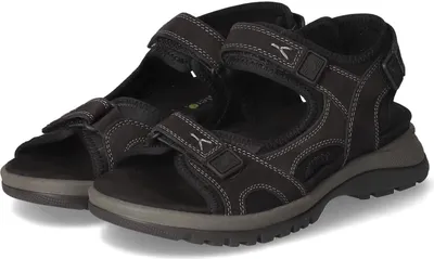 Produktbild von Waldläufer Damen Sandalen/ Trekkingsandalen SORA Schwarz Leder Textil Mix Größe: 38