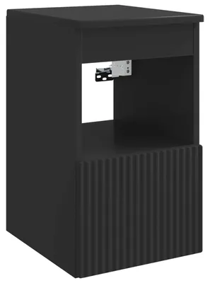 Produktbild von vidaXL Badezimmerschrank Schwarz 30 x 44,5 x 50 cm Holzwerkstoff