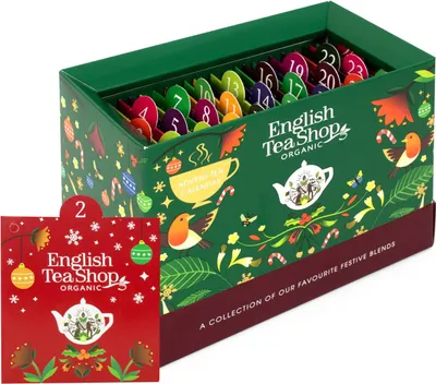 Produktbild von ETS - BIO Tee Adventskalender 2026 "Christmas Countdown" grün, 25 Teebeutel