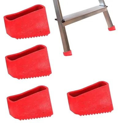 Produktbild von 4 Stück Leiterfuß, 50 x 20 mm, Gummifüße für Leitern