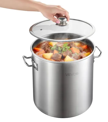 Zdjęcie produktu dla Vevor Garnek Ze Stali Nierdzewnej 19 9L Duży Garnek Do Zupy Indukcja