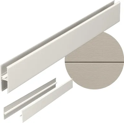 Obrázok produktu pre VOX Kerrafront FS-282 Spojovací profil, 2-dielny, Claystone, 3 m, fasádny spojovací prvok, príslušenstvo k panelom, bezúdržbový, odolný voči poveternostným vplyvom, technológia Kerracore