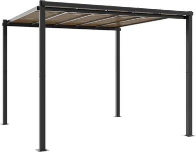 Produktbild von vidaXL Gartenpavillon Anthrazit 3x3 m Aluminium