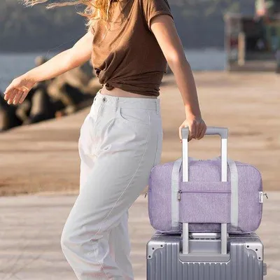 Produktbild von Famanu Handgepäck Tasche 40 x 20 x 25 cm - Lila