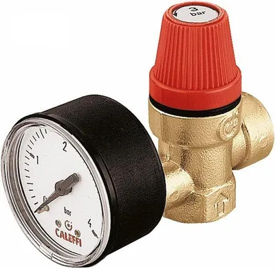 Produktbild von Sicherheitsventil mit Manometer 1/2 Zoll 8 bar für Heizsysteme