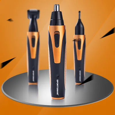 Produktbild von 4 in 1 Nasenhaar-/Bart-/Augenbrauentrimmer, Nasenhaartrimmer für Männer, Wiederaufladbarer Nasenhaartrimmer, Für Nase, Ohren, Augenbrauen