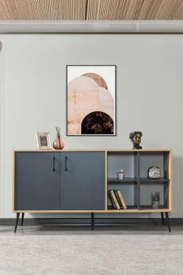 Produktbild von Skye Decor, Hochwertiger Konsolentisch (3-teilig) Sapphire Oak, 100% Melamin, 160 cm
