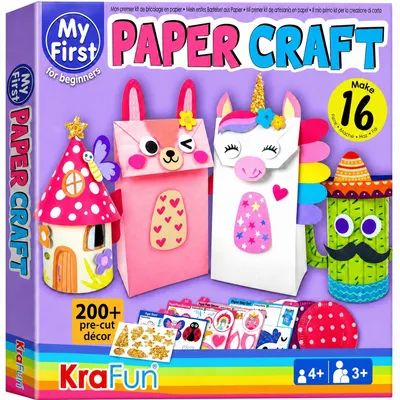 Immagine prodotto di Il mio primo set di papercraft per bambini piccoli, dai 3 agli 8 anni: 18 progetti creativi