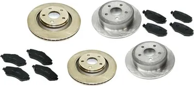 Obrázek produktu pro Brzdové kotouče + destičky přední / Brzdové kotouče + destičky zadní Jeep Wrangler 10-18