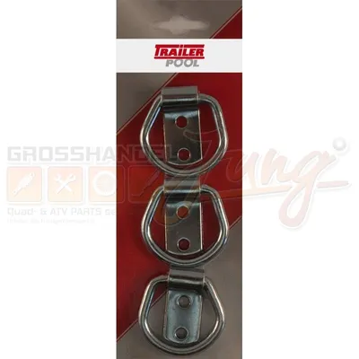 Produktbild von Set, 3 x Zurring mit Haltelaschen 35x32x6 Blister