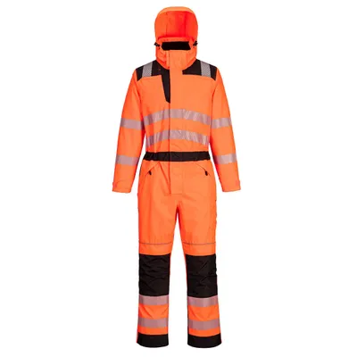 Produktbild von PORTWEST Warnschutzoverall PW 355 orange/schwarz Gr. S