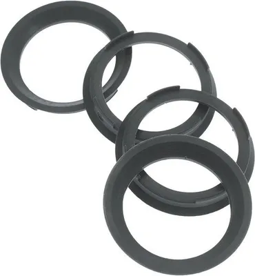 Productafbeelding van Centerringen 70,4 x 57,1 mm - Donkergrijs Velgringen, Set van 4