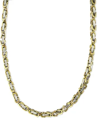 Produktbild von 6 mm Königskette Armband Herrenkette Männer Kette Halskette, 50 cm Silber / Gold Edelstahl Ketten