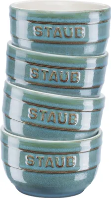 Produktbild von Staub Ceramique Förmchenset, 4-Tlg  Antik-Türkis  Keramik