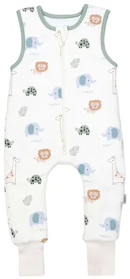 Produktbild von TupTam Schlafsack mit Füßen – Ganzjahresschlafsack Baby 2.5 TOG aus Baumwolle,  , Farbe: Dschungel, Größe: 104-110