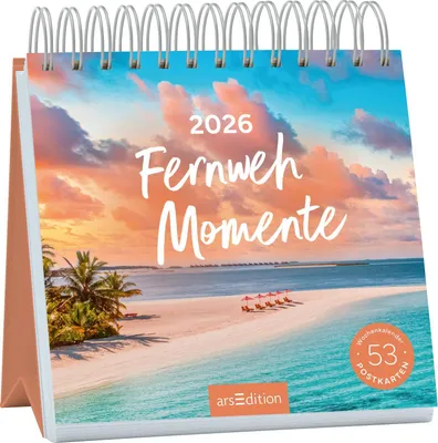Produktbild von Postkartenkalender Fernwehmomente 2026