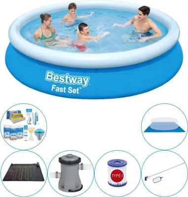 Obrázek produktu pro Balíček pro bazén - Bestway Fast Set 366x76 cm kulatý