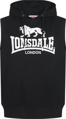 Image de Sweat-shirt sans manches à capuche homme coupe regular BIGNOR Black/Off-White S Lonsdale