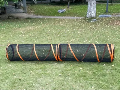 Immagine prodotto di Tenda a tunnel 2-in-1 per animali domestici, pieghevole, autoportante, adatta a cani e gatti, per uso esterno