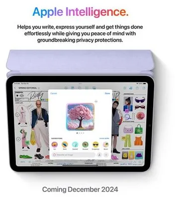 Obrázek produktu pro Apple iPad mini, 21,1 cm (8.3"), 2266 x 1488 px, 512 GB, iPadOS 18, 297 g, Purpurová