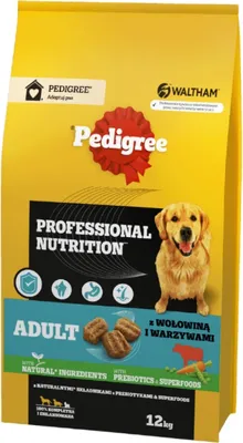 Produktbild von Pedigree Professional Nutrition Adult Rind & Gemüse 12 kg Trockenfutter für ausgewachsene Hunde