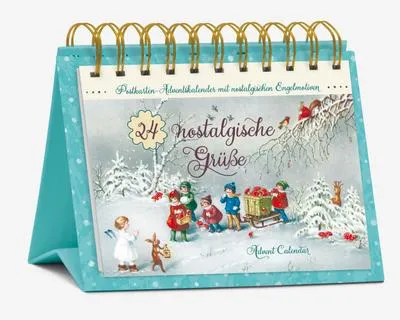 Obrázek produktu pro Pohlednicový adventní kalendář \24 nostalgických pozdravů\""