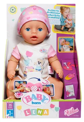 Produktbild von BABY Born Lena 36 cm Babypuppe Puppe Accessoires & Strampler ab 1 Jahr