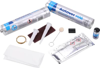 Image de Kit de colle pour vitres, comprenant un kit de fixation pour pare-brise, avec 2 cartouches de 310 ml