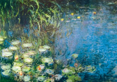 Obrázok produktu pre Claude Monet Art Print Obraz - Lekná, Ráno (70 x 100 cm)