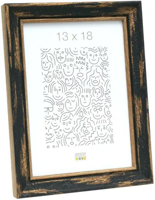 Produktbild von Deknudt Holzrahmen S46TG schwarz 18x24 cm